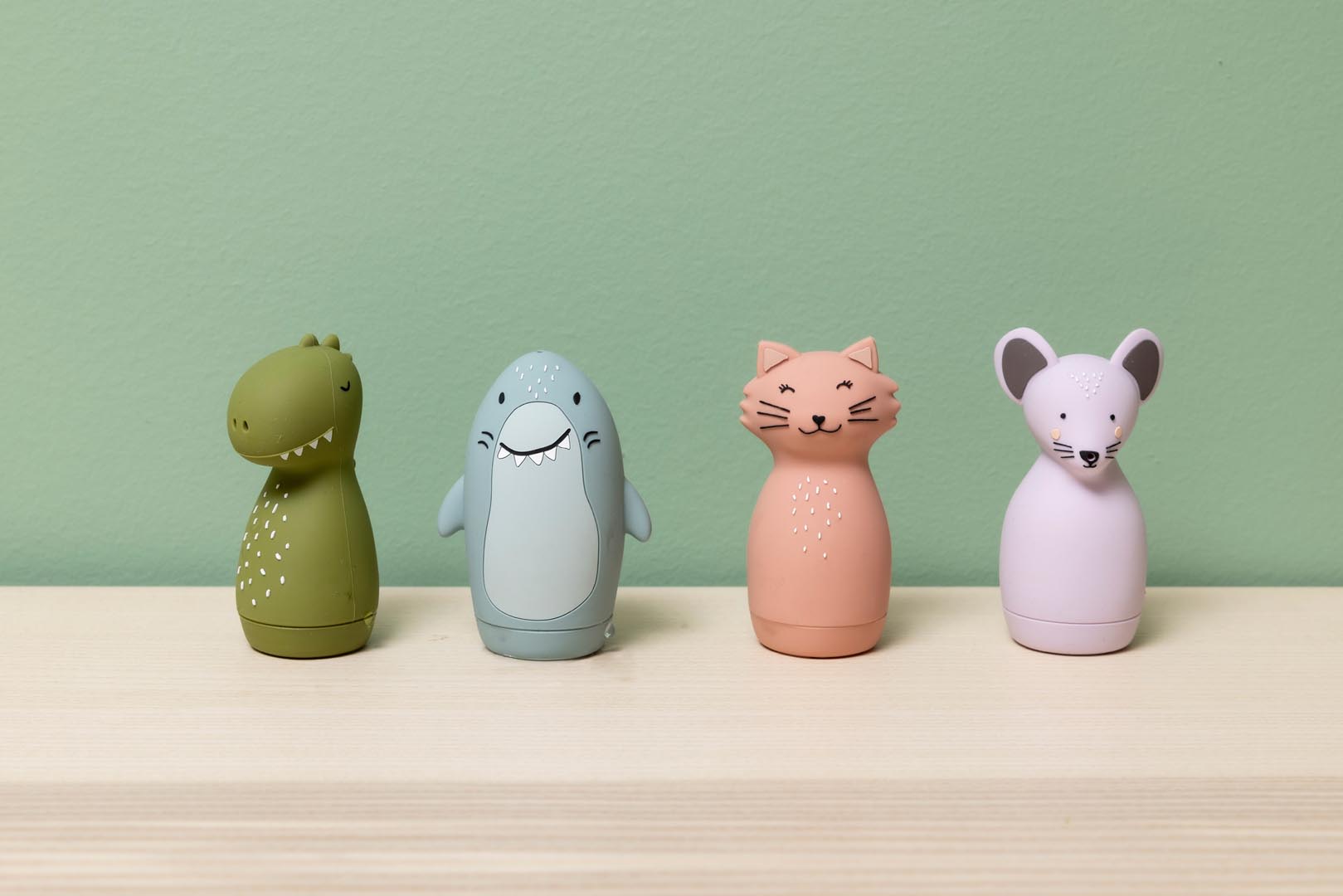 Animales de juguetes para apretar para el baño - Mr. Shark & Mr. Dino